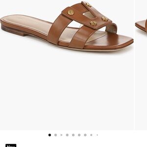 Veronica Beard Via Slide Sandals In Honey Size 8 Womens NWOB